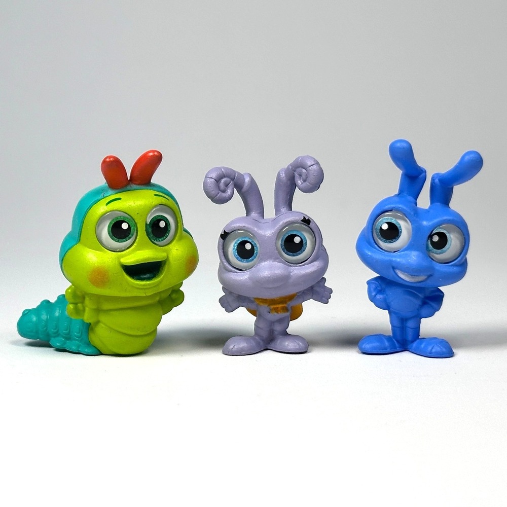 Disney Doorables A BUG'S LIFE Series 9 Flick Dot‎ Heimlich Rare Retired Lot of 3